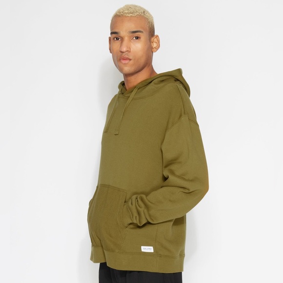 USED- Like NEW! Banks Journal PRIMARY HOOD DELUXE FLEECE- Military Olive Green - Picture 4 of 4